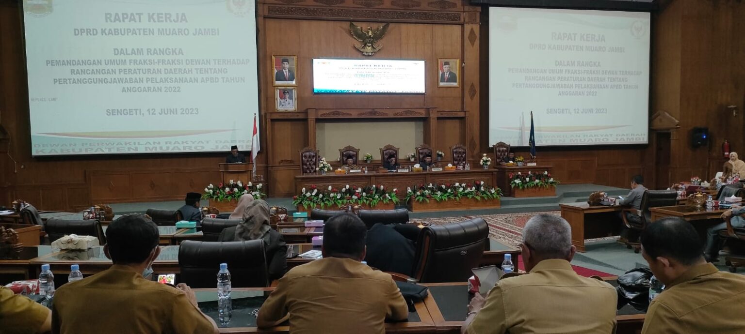 DPRD Kabupaten Muaro Jambi menggelar rapat paripurna